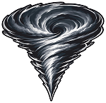 Speartip Tornado Spiral  Precision Cut Decal
